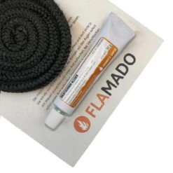 Ofendichtung / Dichtschnur (Glasgewebe) 12mm / 2m Inkl. Kleber