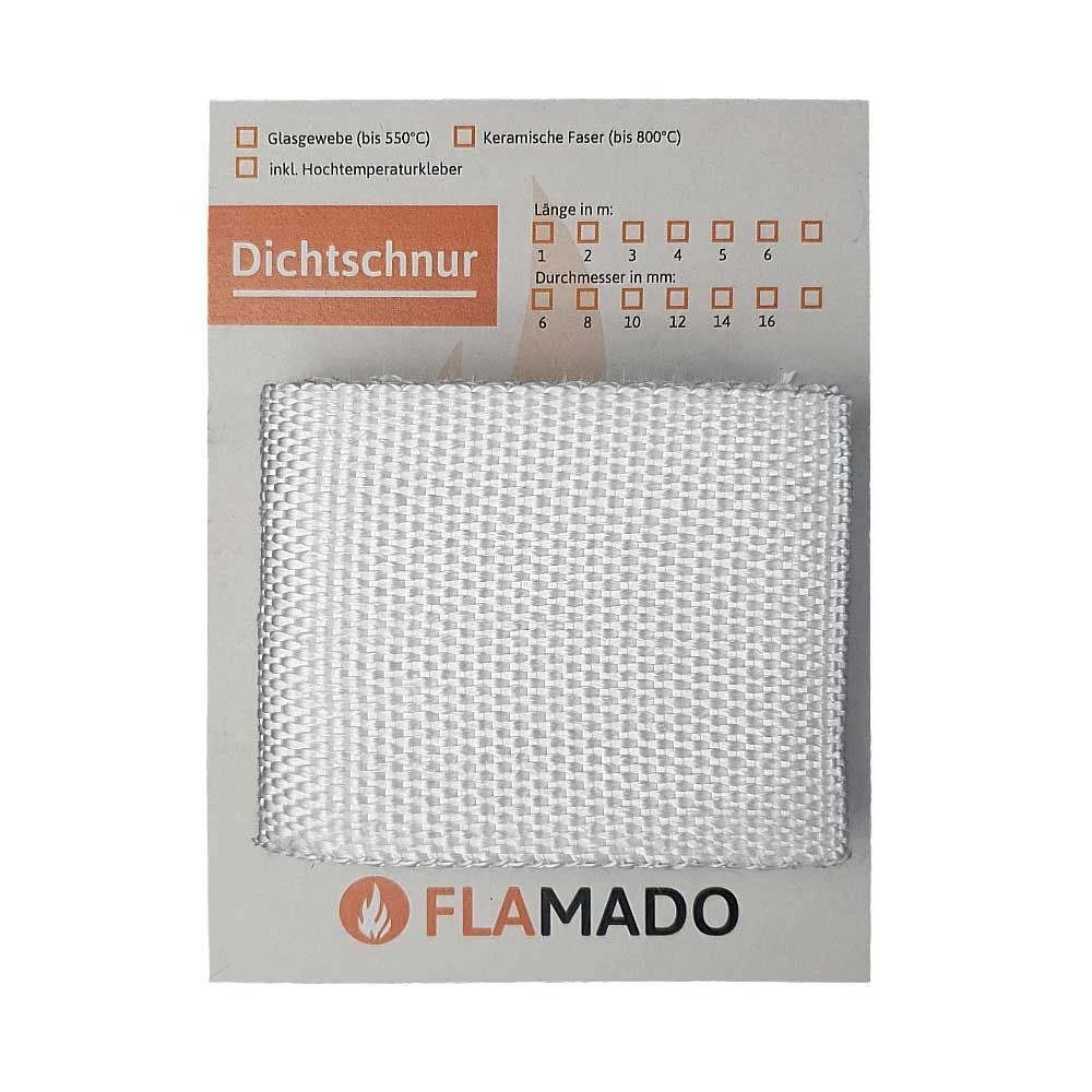 Dichtband Flach (Glasgewebe) 100x2mm / 3m