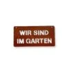 Edelrost Schild Im Garten