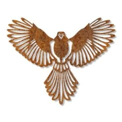 Edelrost Falke Wandbild