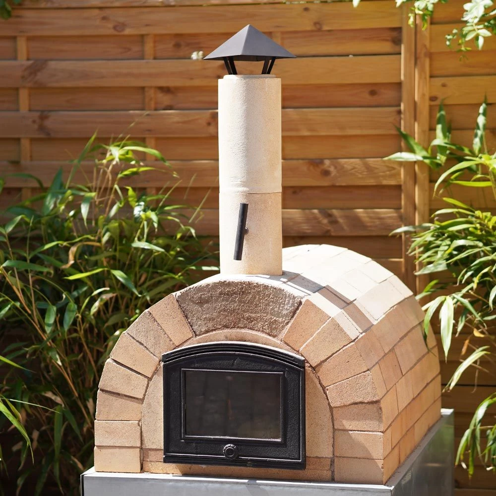 Abdeckung Für Rohr Ø 120 Mm Für Pizzaofen In Schwarz 180 X 180 Mm – Bild 3