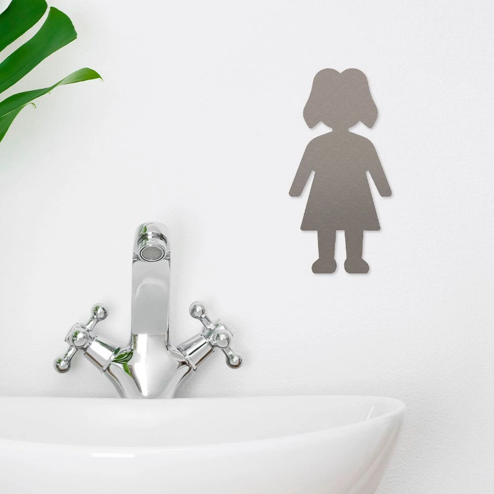 Damen Piktogramm Aus Edelstahl – Bild 2