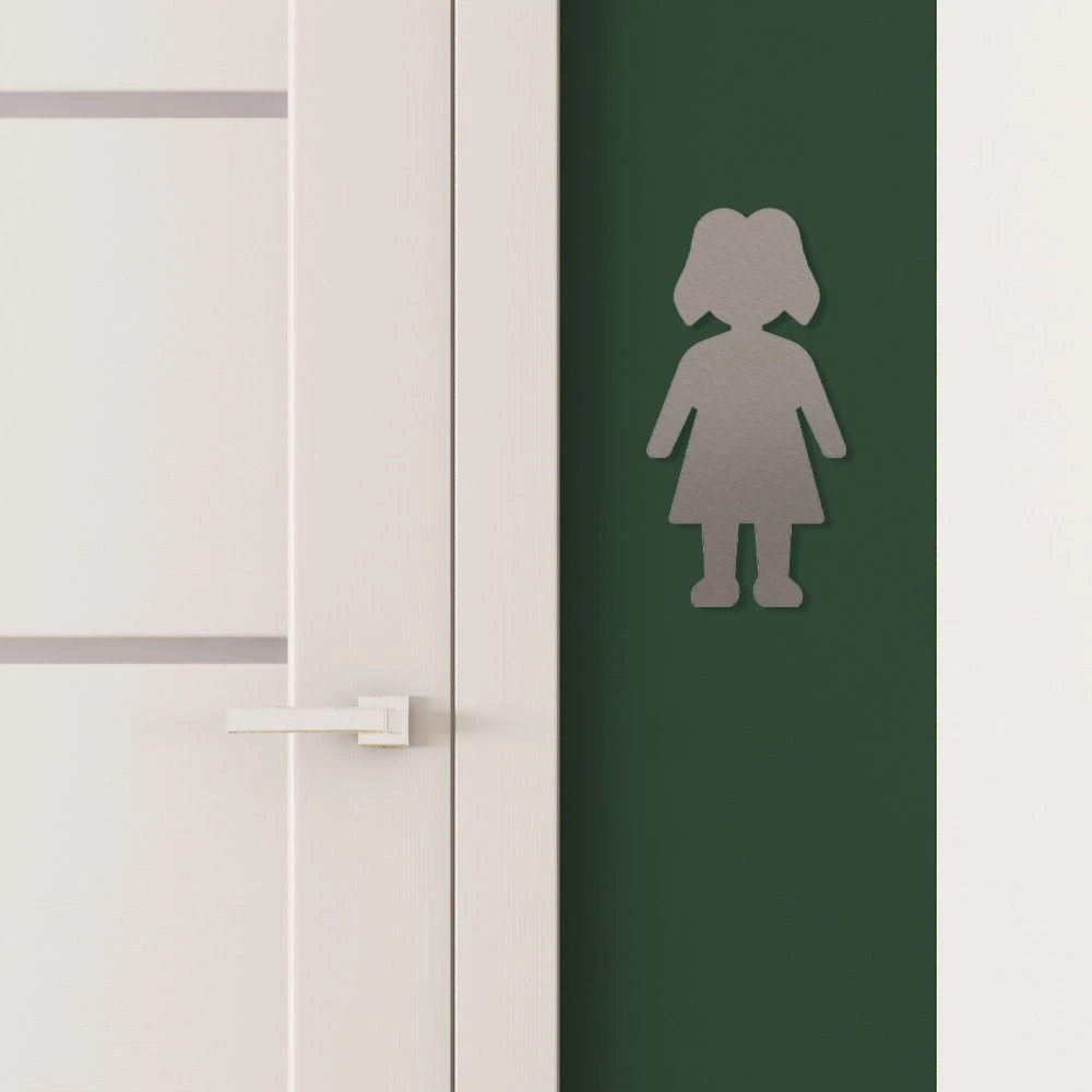 Damen Piktogramm Aus Edelstahl – Bild 3