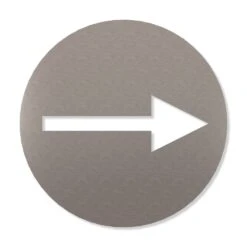 Richtungspfeil Piktogramm Rund Aus Edelstahl