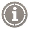 Info Piktogramm Rund Aus Edelstahl