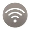 WLAN Piktogramm Rund Aus Edelstahl