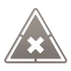 Gesundheitsschädliche Stoffe Piktogramm Aus Edelstahl