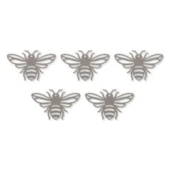 Edelstahl Baumanhänger Biene 6,5 X 10,0 Cm Im 5er Set