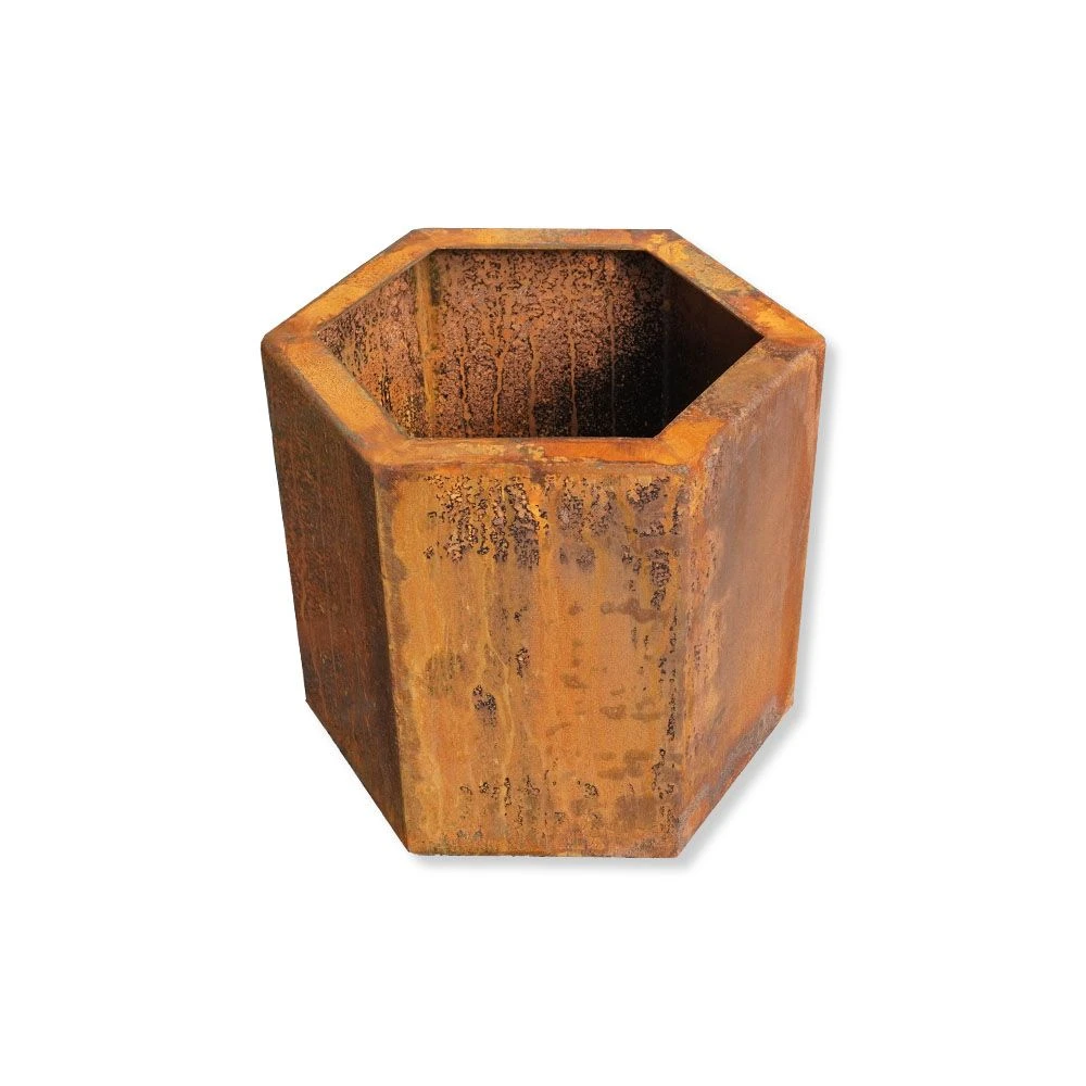 Edelrost Pflanzkasten Sechseckig – Bild 4