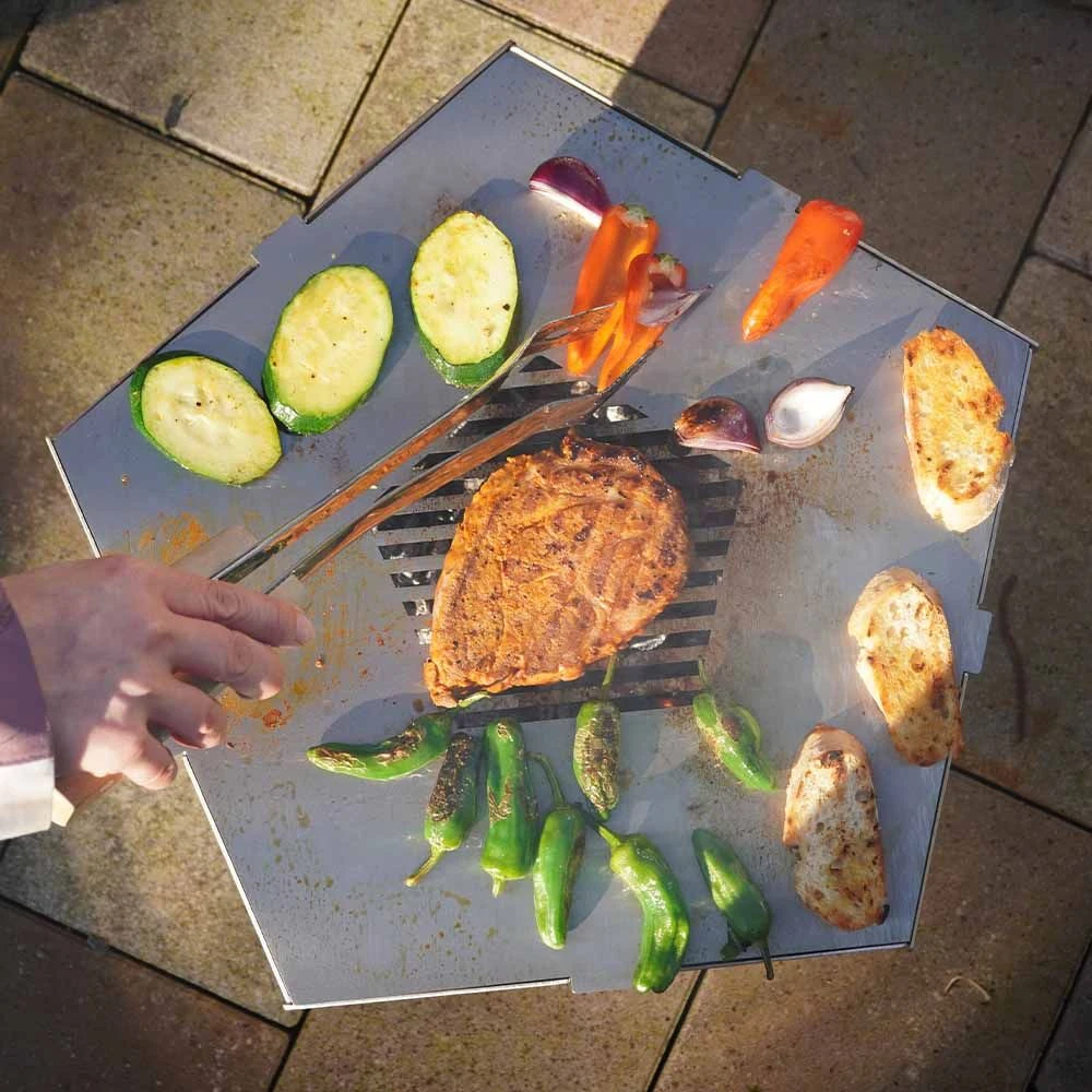 BlazeBox Pentagon Large Grillplatte Mit Rost – Bild 4