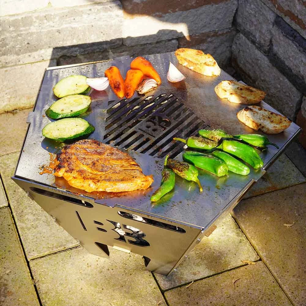 BlazeBox Pentagon Large Grillplatte Mit Rost – Bild 5