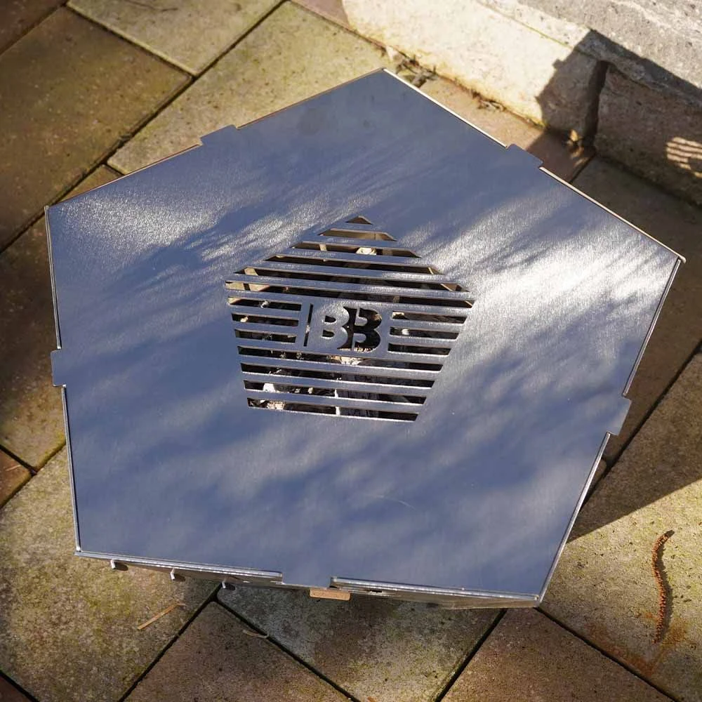 BlazeBox Pentagon Medium Grillplatte Mit Rost – Bild 3