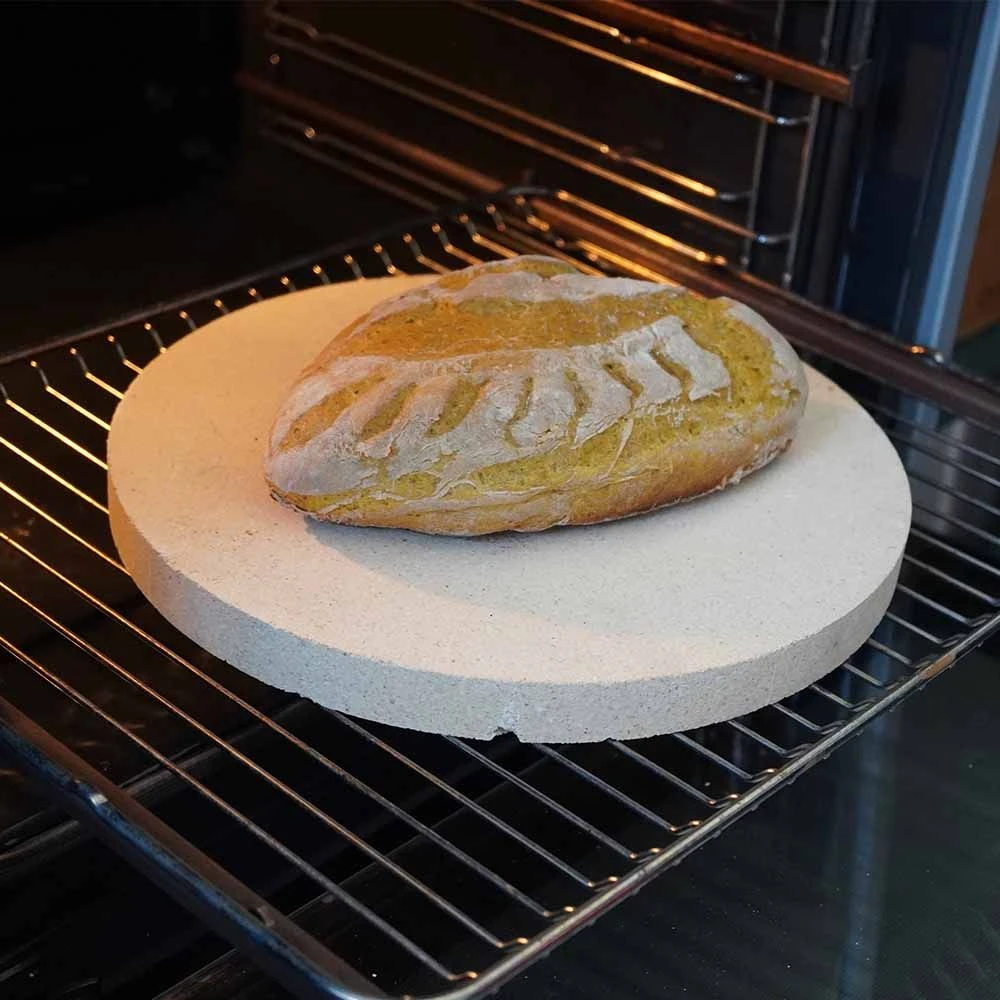 Brotbackstein Rund Ø 31 X 2,5 Cm Schamotte – Bild 5