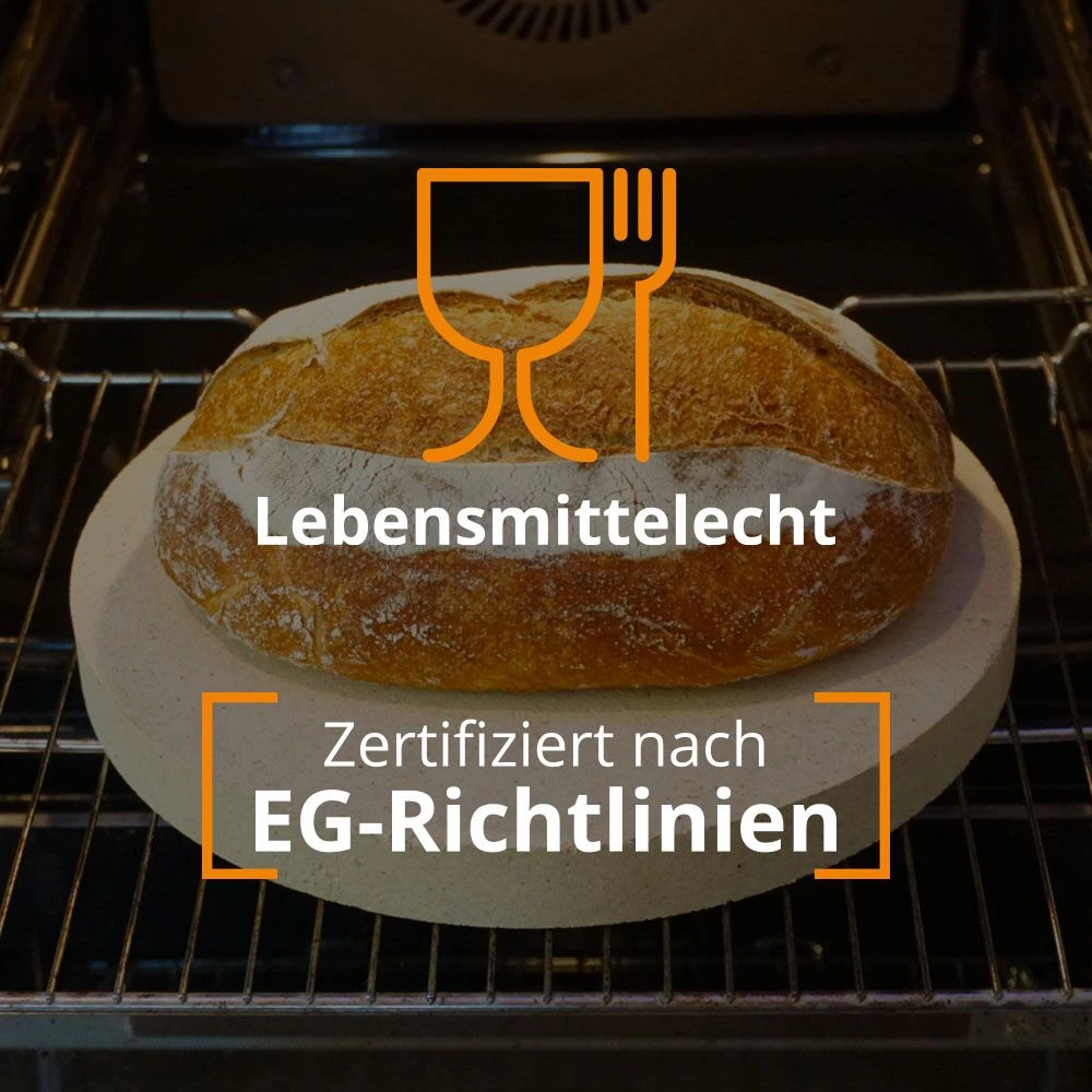 Brotbackstein Rund Ø 31 X 2,5 Cm Schamotte – Bild 7