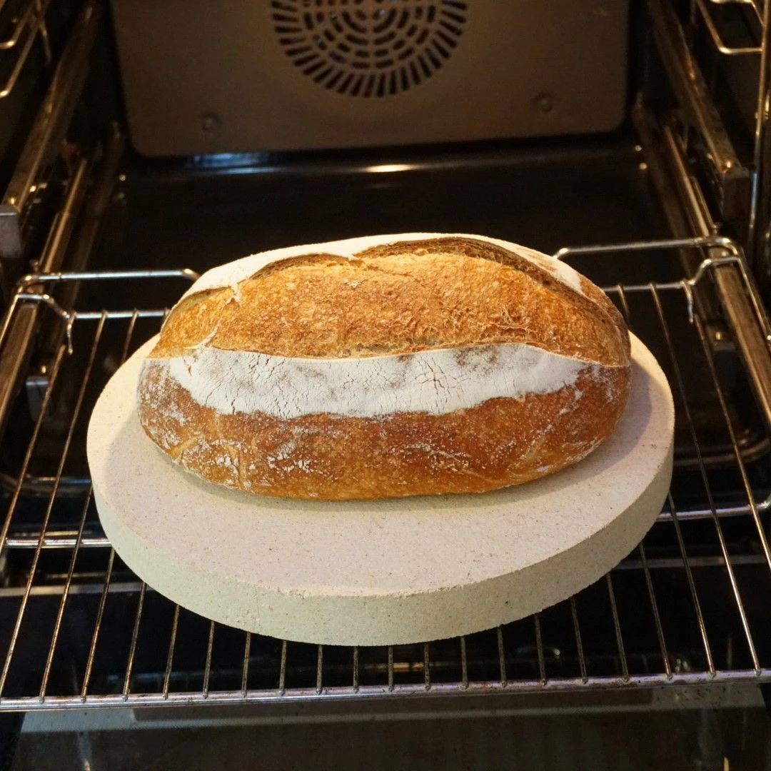 Brotbackstein Rund Ø 31 X 3 Cm Schamotte – Bild 5