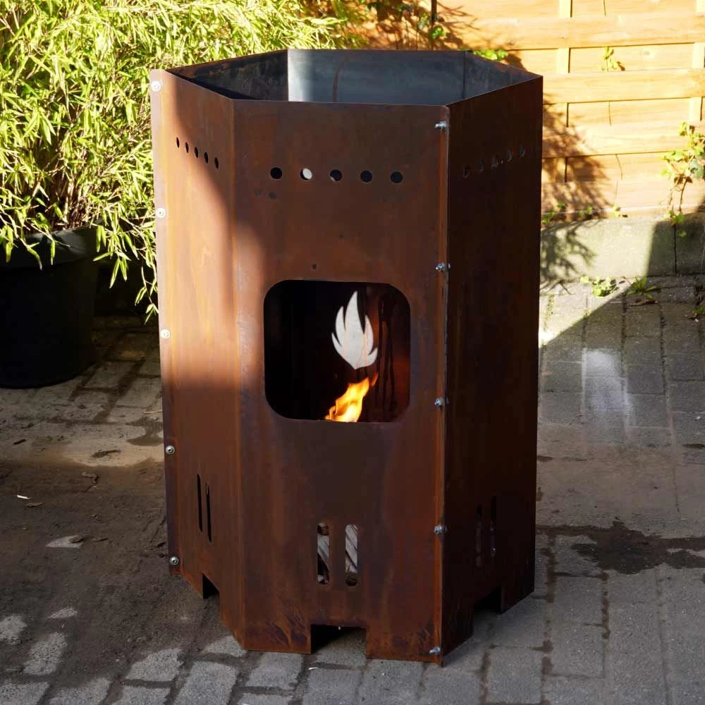 Edelrost Feuertonne Groß – Bild 5