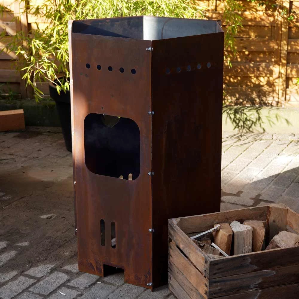 Edelrost Feuertonne Groß – Bild 2