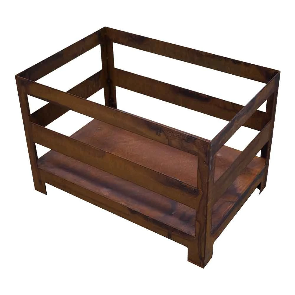 Edelrost Kiste 60x40x40cm