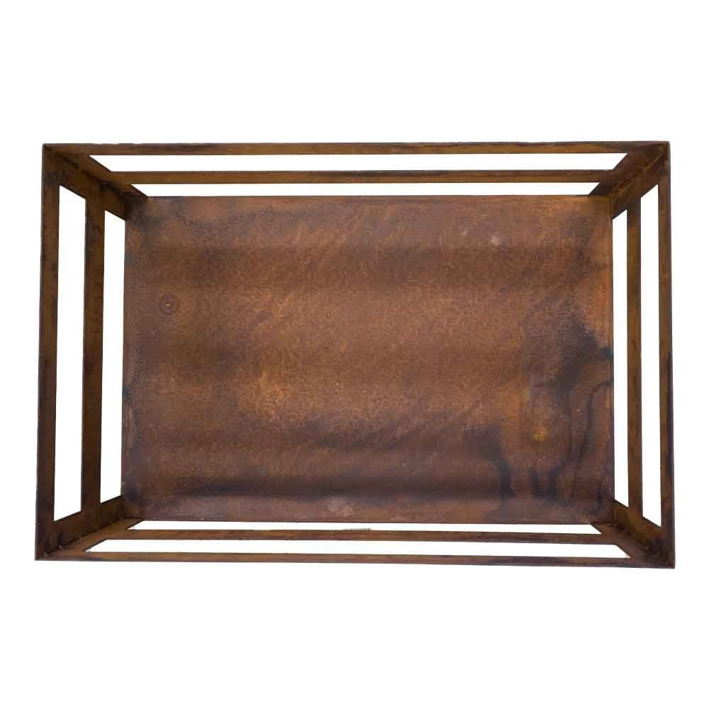 Edelrost Kiste 60x40x40cm – Bild 6