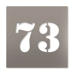 Edelstahl Schild Mit Ihrer Hausnummer