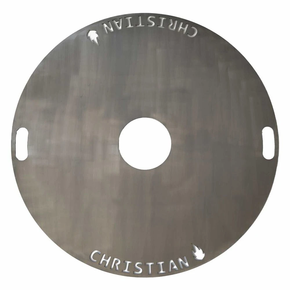 Feuerplatte Grillplatte Grillring Für Feuertonnen Ø 105 Cm Mit Wunschnamen