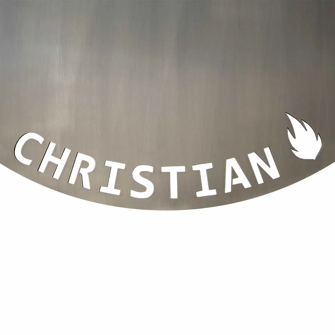 Feuerplatte Grillplatte Grillring Für Feuertonnen Ø 105 Cm Mit Wunschnamen – Bild 8