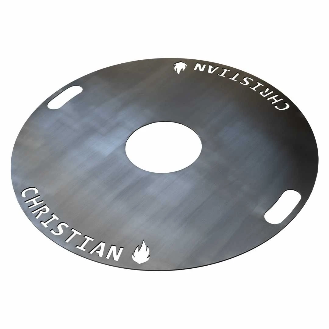 Feuerplatte Grillplatte Grillring Ø 80 Cm Mit Wunschname – Bild 7