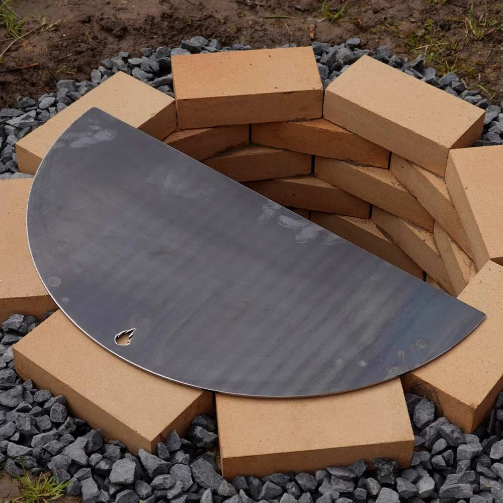 Feuerplatte Halbrund 75 Cm Für Feuerstelle Medina Ø 90 Cm – Bild 3