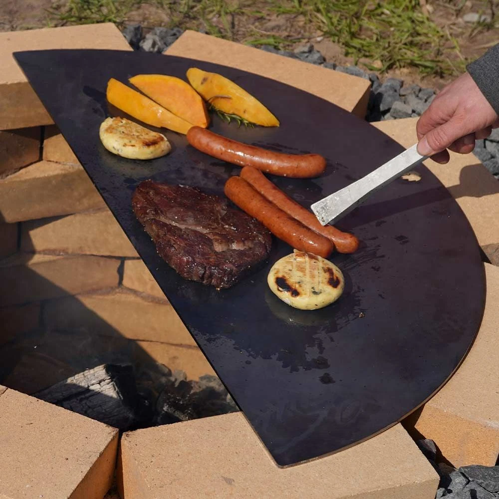 Feuerplatte Halbrund 75 Cm Für Feuerstelle Medina Ø 90 Cm – Bild 2