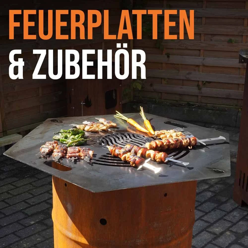 Feuerplatte Grillplatte Grillring Für Feuertonnen Ø 105 Cm Mit Wunschnamen – Bild 3
