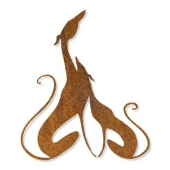 Edelrost Greyhounds Wandbild