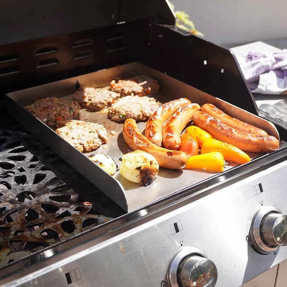 Grillplatte Plancha Edelstahl 45 X 34 Cm Passend Für Napoleon** – Bild 2