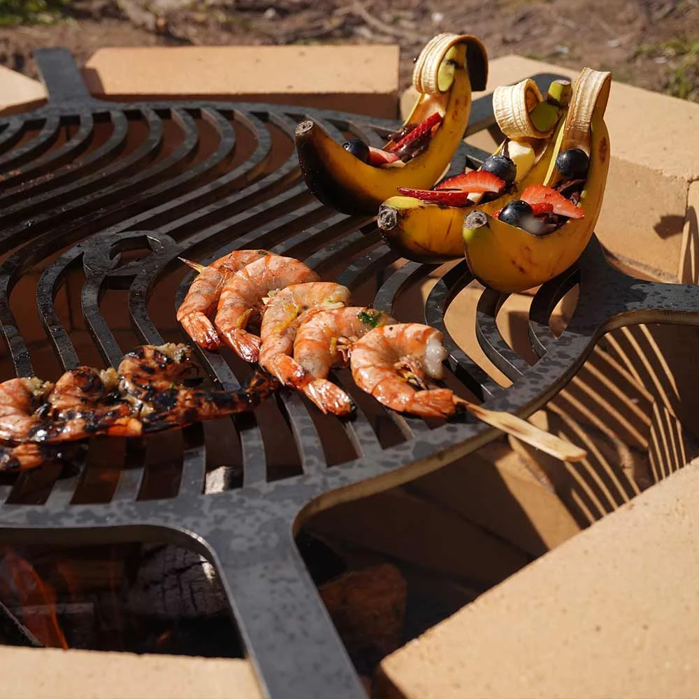 Grillrost Aus Stahl Ø 80 Cm Für Feuerstelle Medina Ø 90 Cm – Bild 4