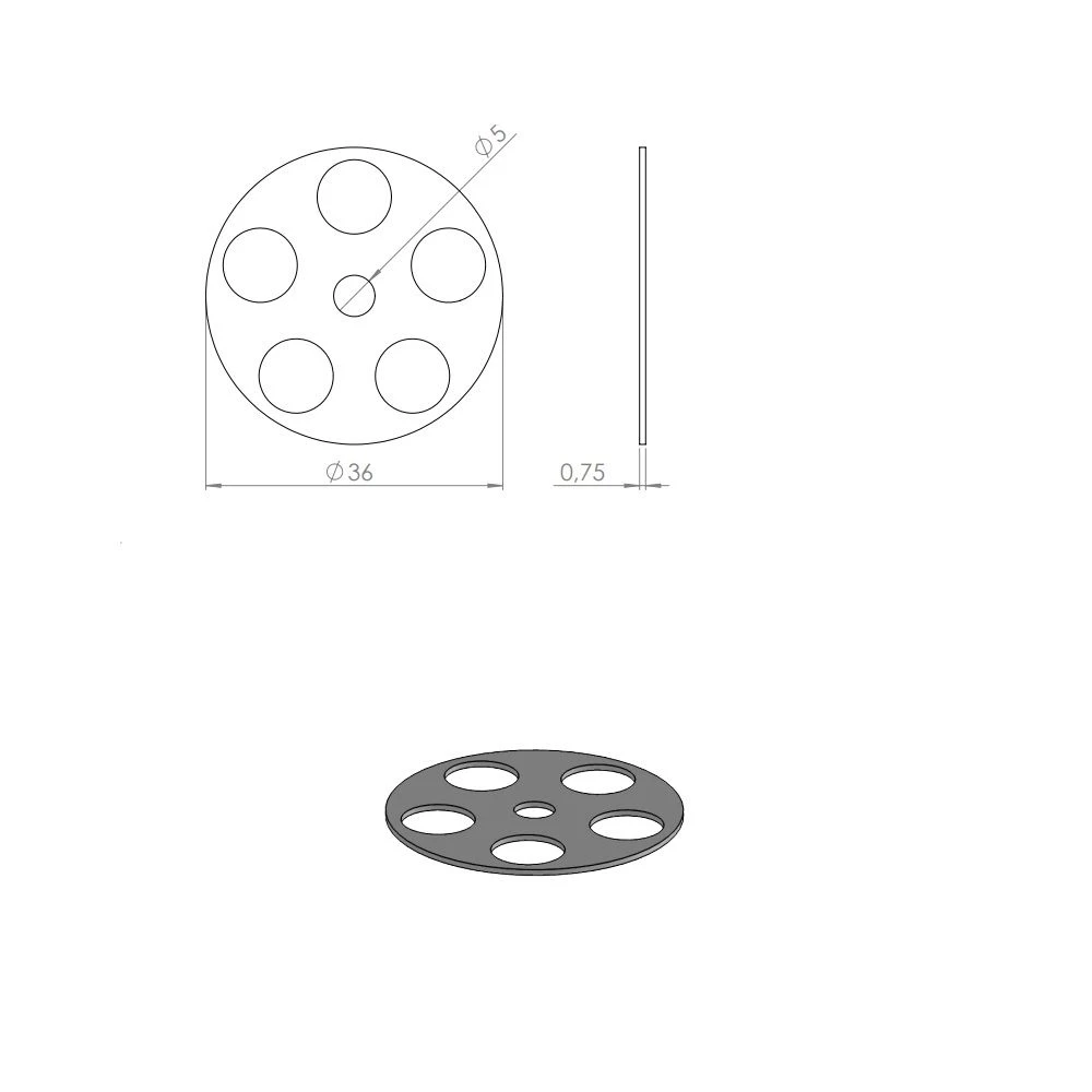 Halteteller Ø 36 Mm, 10er Set – Bild 2