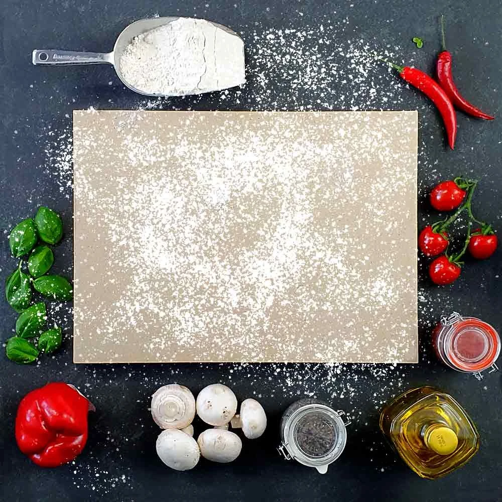 Pizzastein 40 X 30 X 2 Cm Keramik – Bild 2