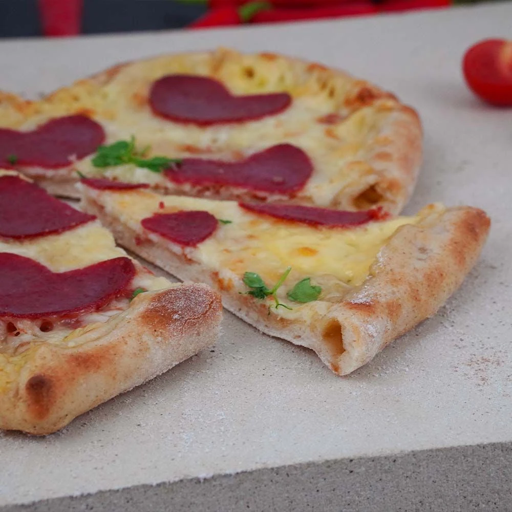 Pizzastein 40 X 30 X 2 Cm Keramik – Bild 8