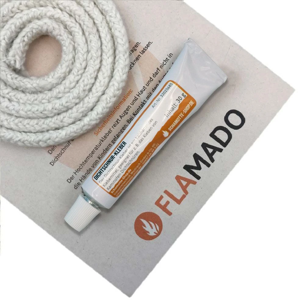 Ofendichtung / Dichtschnur (keramisch) 4 Mm / 2 M Inkl. Kleber