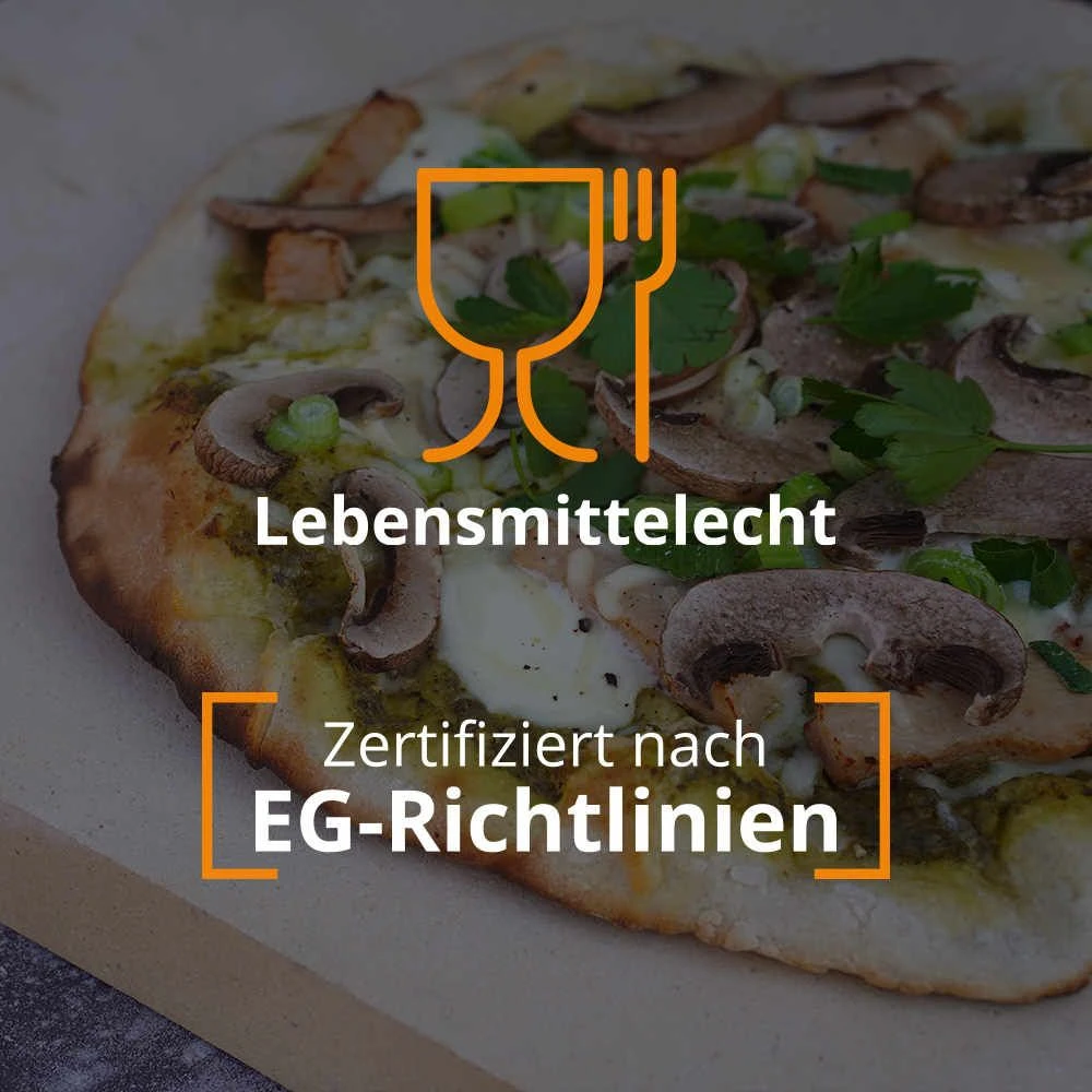 Pizza-Kit Pizzastein + Pizzaschieber – Bild 7