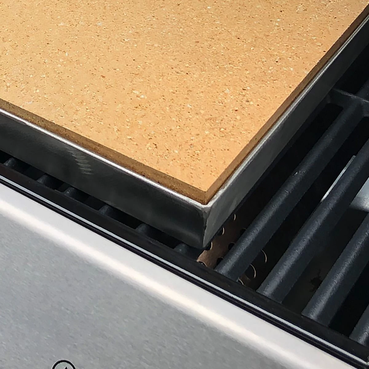 Pizzastein Grill 45 X 45 X 3 Cm + Edelstahlrahmen – Bild 6