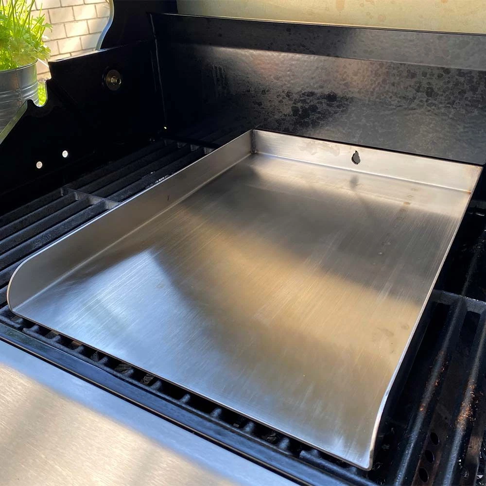 Grillplatte Plancha Edelstahl 45 X 30 Cm Passend Für Rösle** – Bild 2