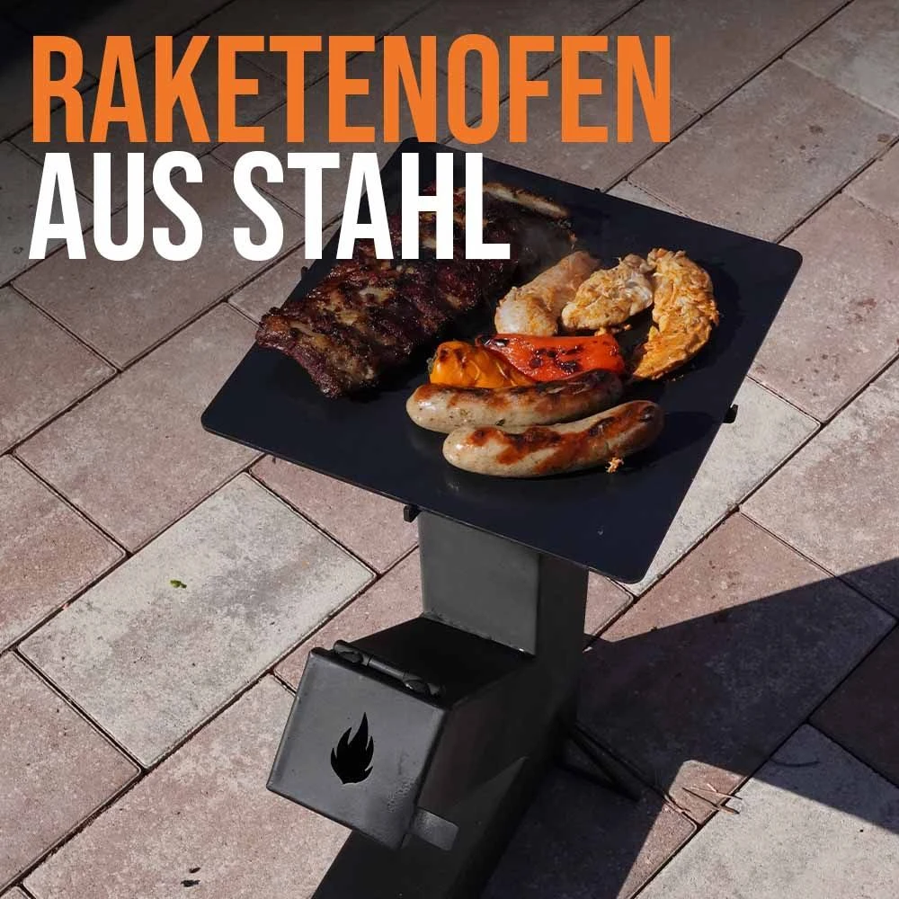 Raketenofen Aus Stahl 52 X 46 X 10 Cm – Bild 3