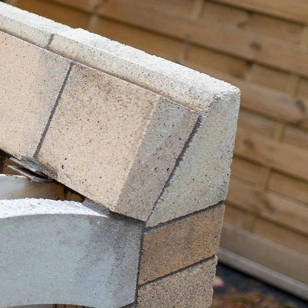 Schamotte Widerlagerstein 250x123/46x133mm 5 Stück – Bild 4