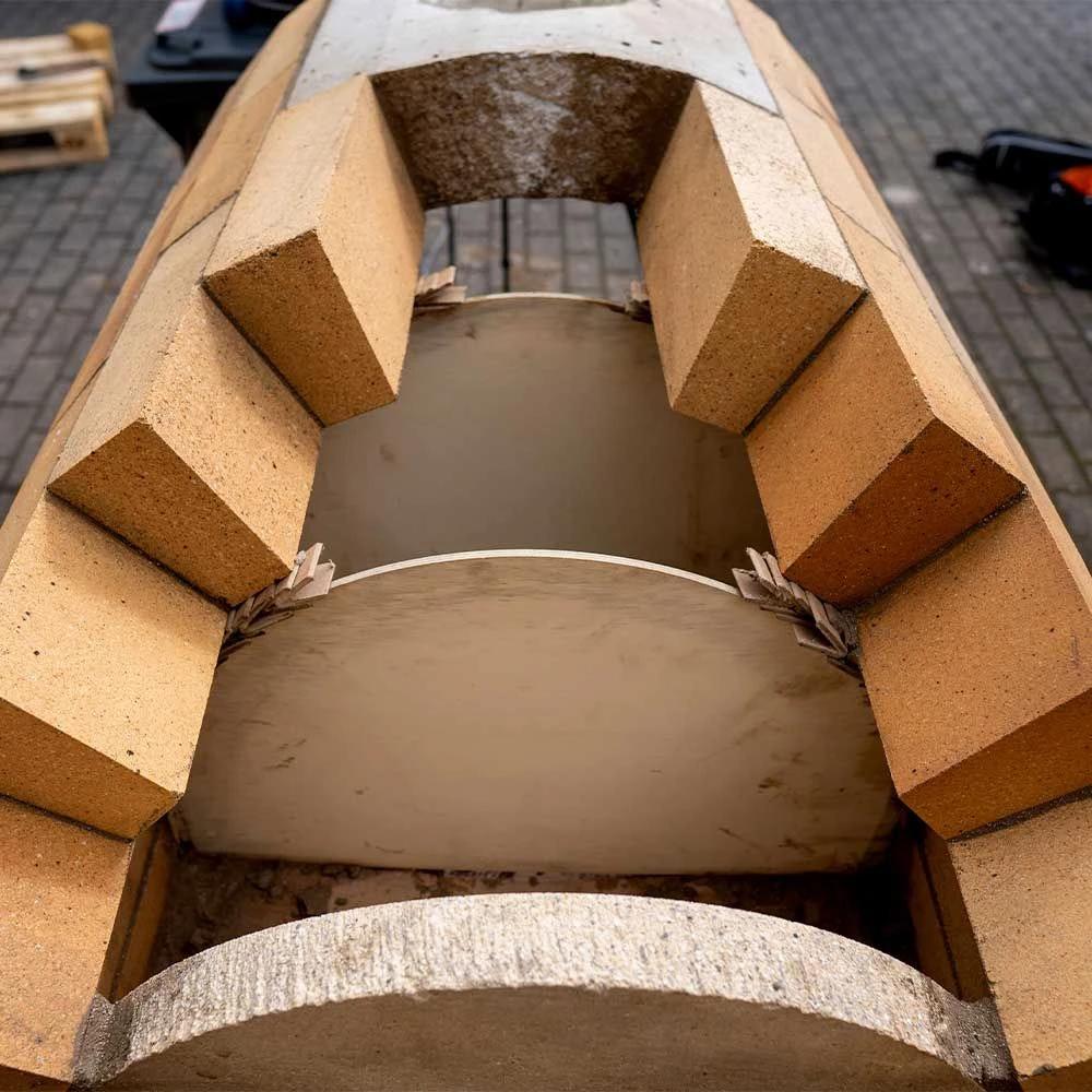 Schamottstein 2H10 Wölber 250x124x69/59mm 45 Stück – Bild 4