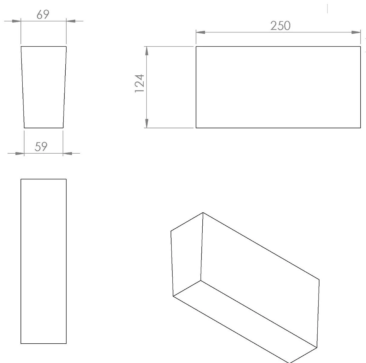 Schamottstein 2H10 Wölber 250x124x69/59mm 45 Stück – Bild 7