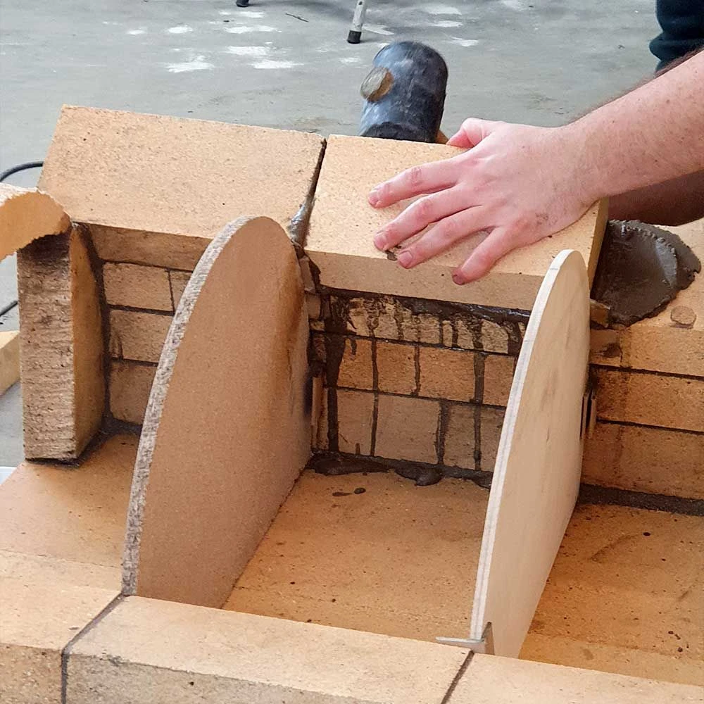 Schamottstein 2H10 Wölber 250x124x69/59mm 60 Stück – Bild 3