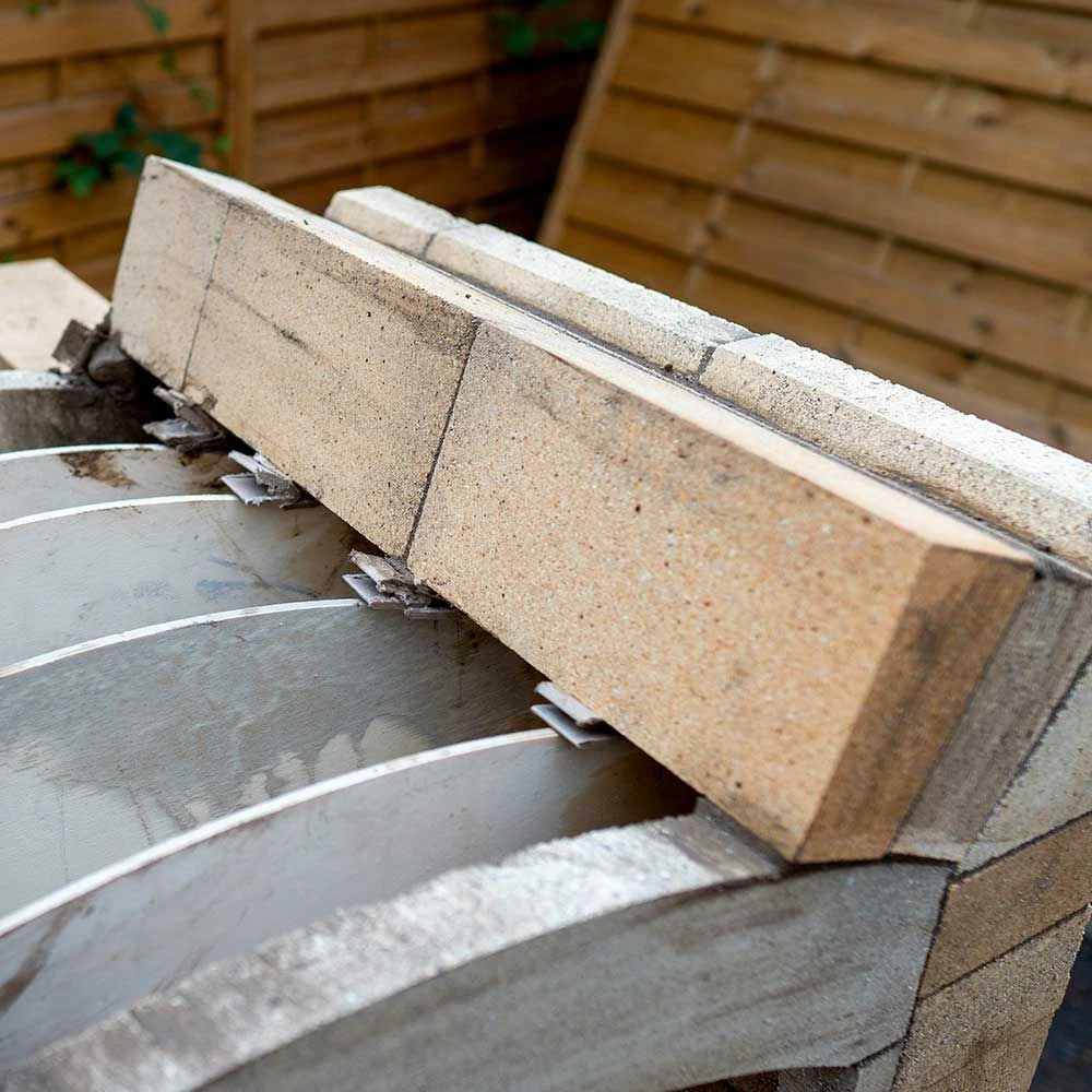 Schamottstein 2H16 Wölber 250x124x72/56mm 30 Stück – Bild 5