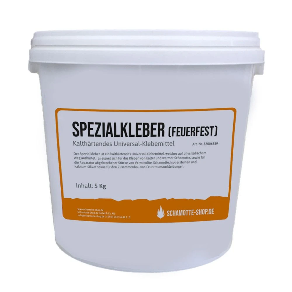 Spezialkleber Feuerfest 5kg Eimer