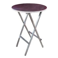 Stehtisch Aus Edelstahl Mit Holzplatte