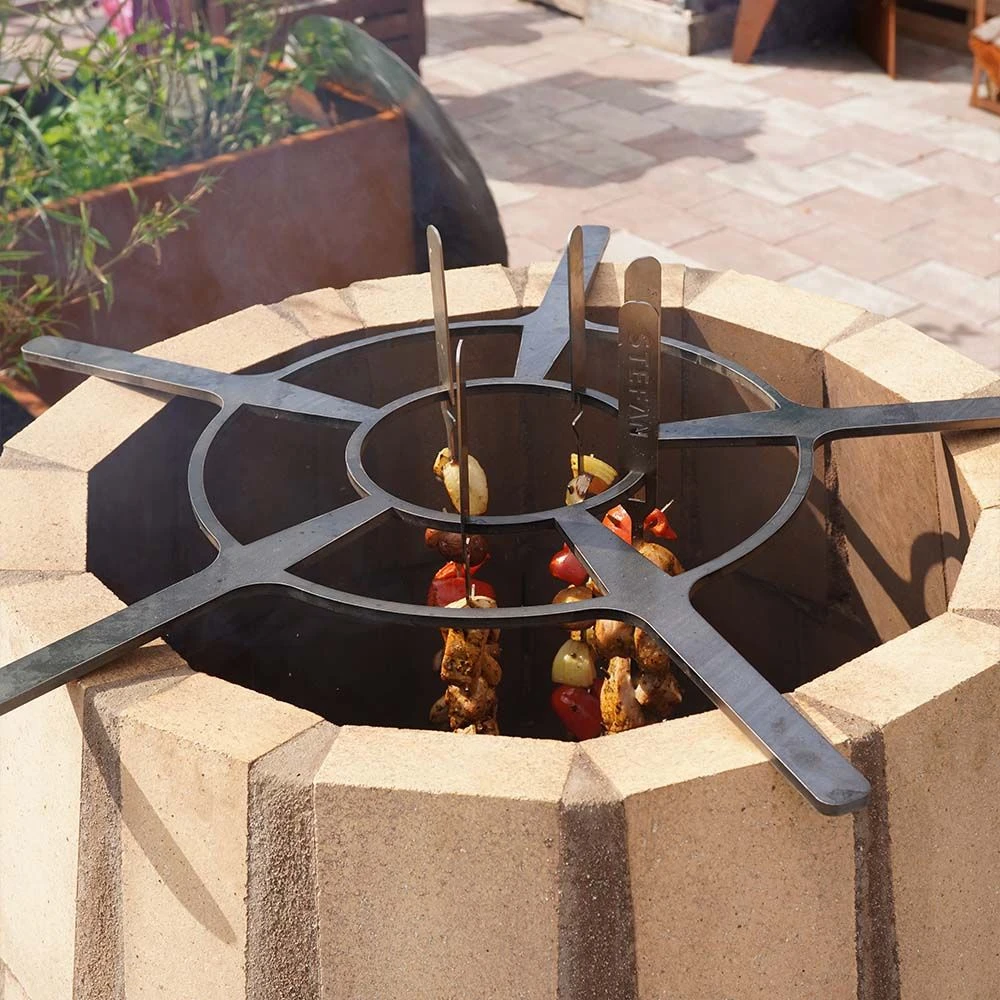 Tandoor Spieße Im 10er Set Mit Aufhängung – Bild 4