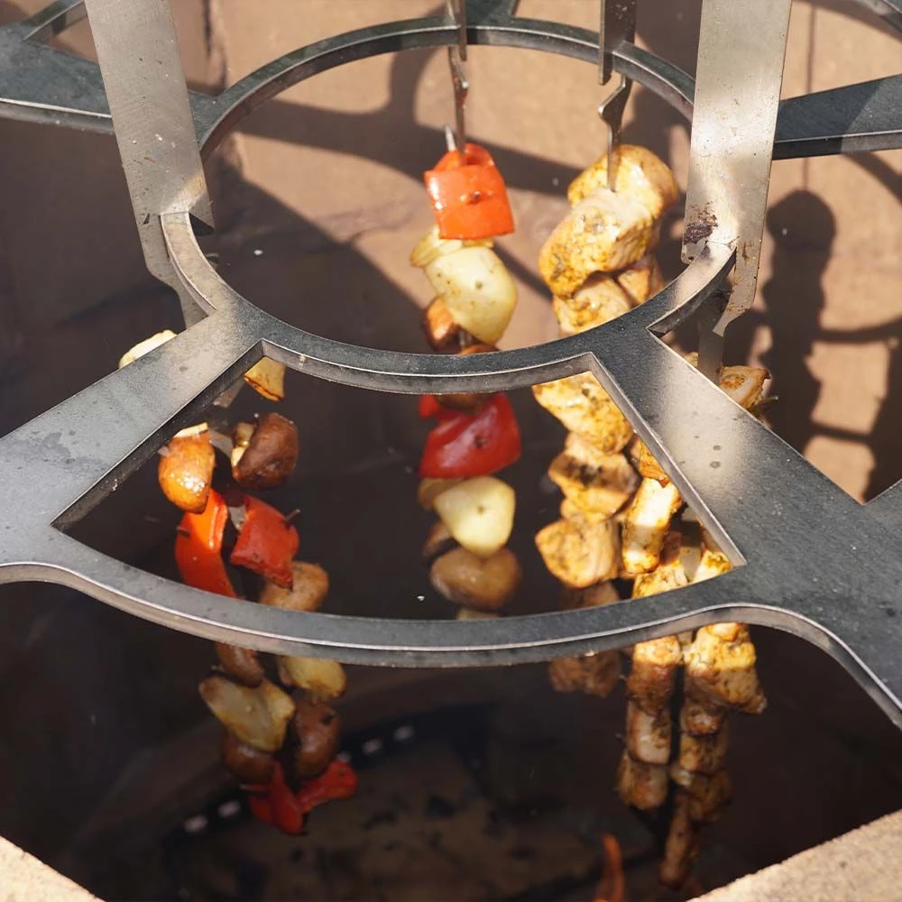 Tandoor Spieße Im 10er Set Mit Aufhängung – Bild 5